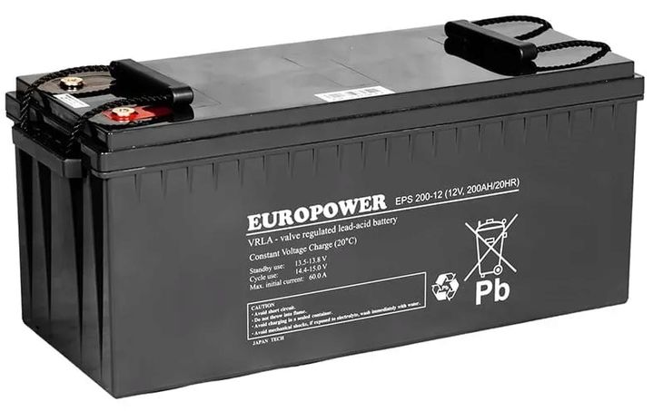 AKUMULATOR BATERIA BEZOBSŁUGOWY EUROPOWER EPS 200Ah 12V EPS200-12 EPS200