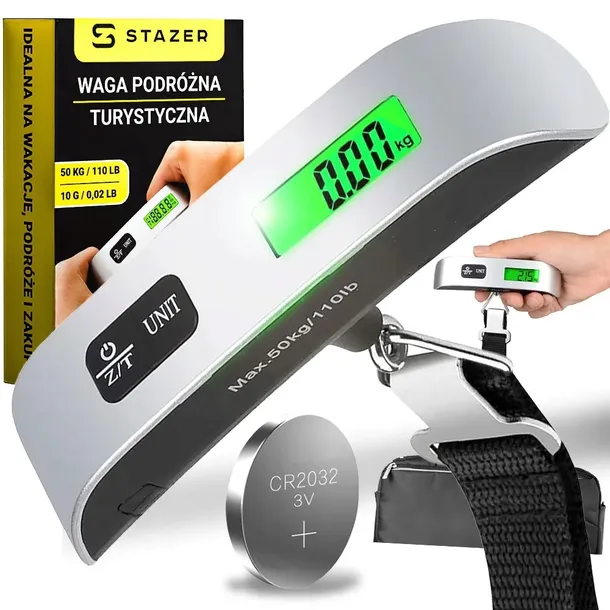 Waga bagażowa podróżna turystyczna cyfrowa elektroniczna lotnicza 50 kg