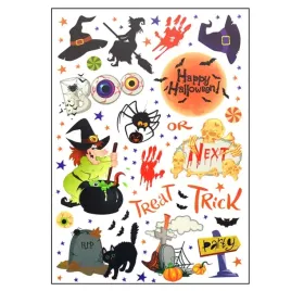 naklejki-dekoracja-halloween-napis-wiedzma-czarownica-dynia-na-okno-szybe