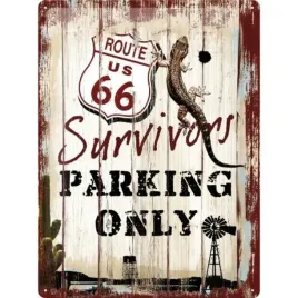 szyld-route-66-survivors-parking-only-na-prezent