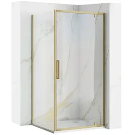 kabina-prysznicowa-drzwi-uchylne-zloto-szczotkowane-gold-rapid-swing-100x80