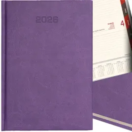 kalendarz-dzienny-a5-terminarz-2026-ksiazkowy-notes-planer-fioletowy
