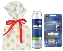zestaw-prezentowy-gillette-sensor3-maszynka-8-wkladow-pianka-do-golenia
