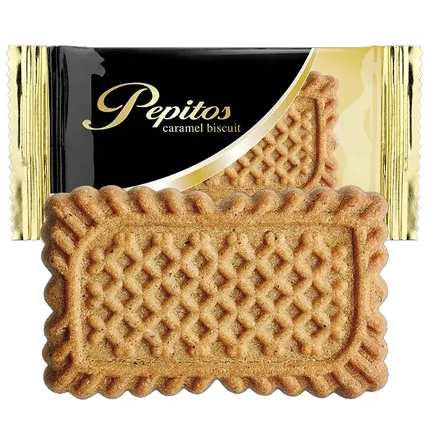 Ciasteczka karmelowe do kawy Pepitos Biscuit 300szt oryginalne włoskie