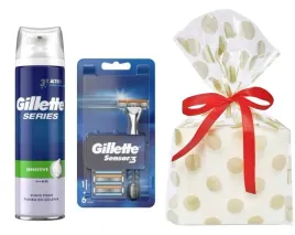 zestaw-prezentowy-gillette-sensor-3-maszynka-6-wkladow-pianka-do-golenia