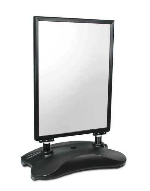 CZARNY POTYKACZ WATERBASE STOJAK REKLAMOWY DWUSTRONNY ALUMINIOWY OWZ A1