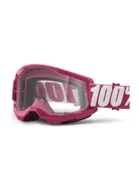 100-procent-gogle-strata-2-youth-junior-fltetcher-clear-lens-kolor-rozo