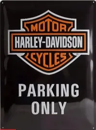 szyld-blacha-parking-only-harley-na-prezent