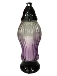 znicz-szklany-1012-czarny-sliwka-26cm-tradycyjny-z-wymiennym-wkladem-maxpol