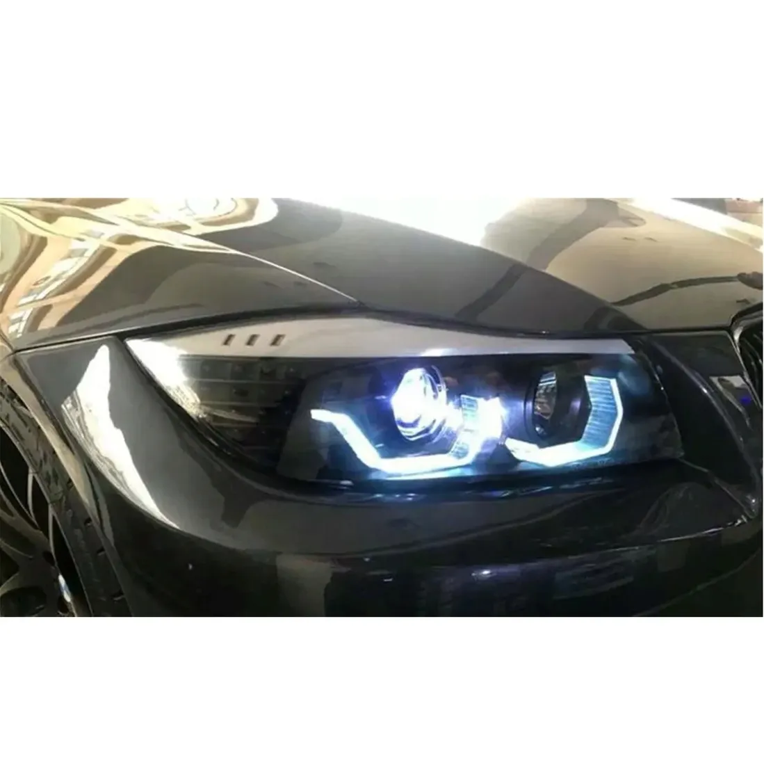lampy-reflektory-do-bmw-e90-e91-od-2005-do-2008-ringi-3d-diodowe-kierunki