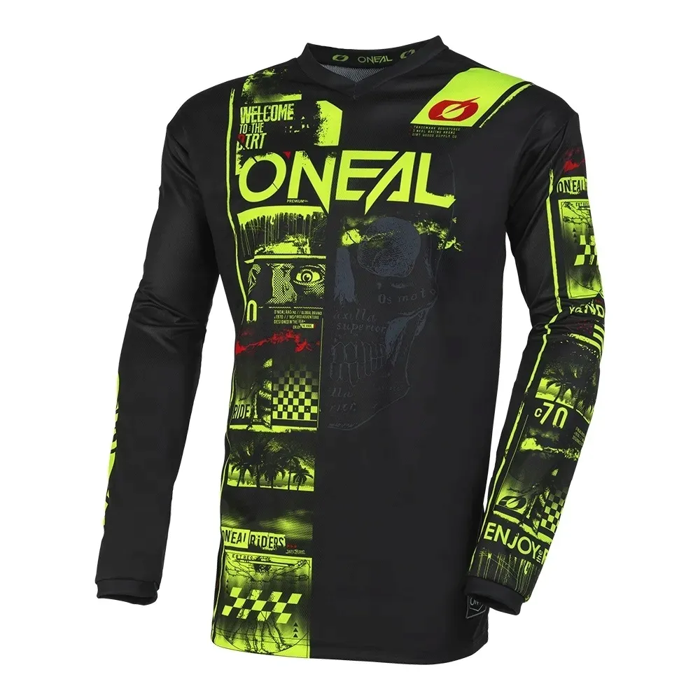 element-jersey-attack-czarny-neonowy-zolty-l