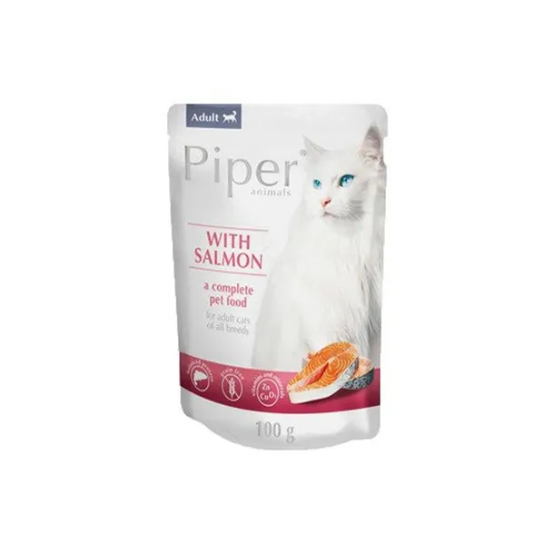 Dolina Noteci Piper Animals Saszetka Mokra Karma Dla Kota Łosoś 100g