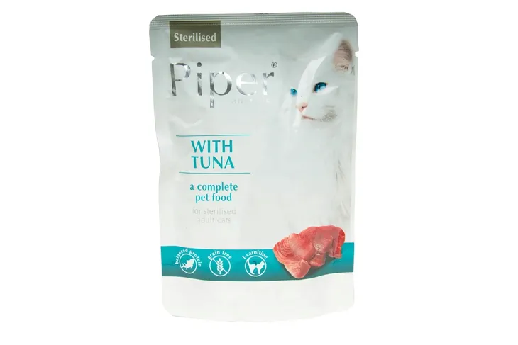 Dolina Noteci Piper Animals STERILISED Mokra Karma Dla Kota Tuńczyk 100g