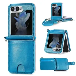etui-do-samsung-galaxy-z-flip-5-f731-leather-case-pokrowiec-zipper-niebiesk