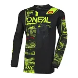 element-jersey-attack-czarny-neonowy-zolty-m