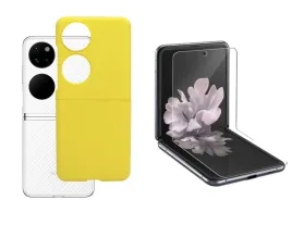etui-silicone-do-huawei-p50-pocket-zolte-hydrogel-case-pokrowiec-futeral