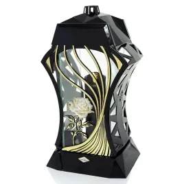 duzy-znicz-37cm-czarny-ze-zlotem-perlowa-roza-elegancki-znicz-na-grob