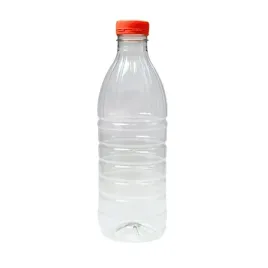 butelki-plastikowe-rpet-1000-ml-38mm-okragle-z-pomaranczowa-nakretka-45-szt