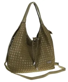 torebka-damska-worek-na-ramie-a4-elegancka-pleciona-pojemna-cc6592-zielona