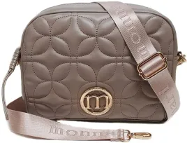 bezowa-torebka-listonoszka-monnari-mocha-mousse-pasek-logo