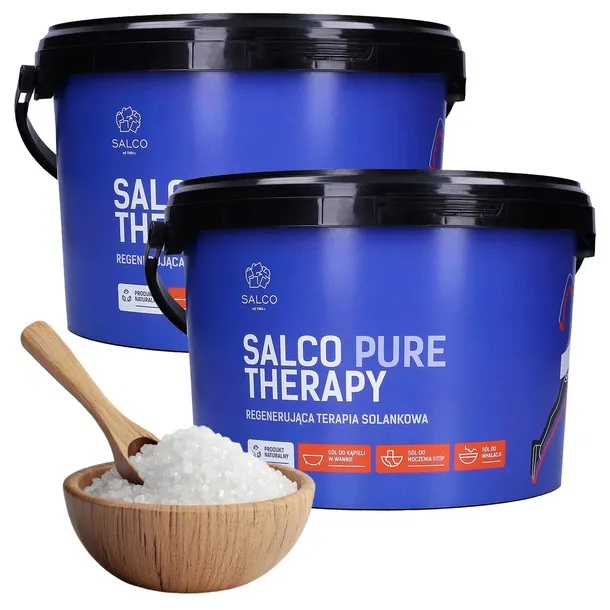 Salco Therapy PURE naturalna sól bocheńska 2x 3kg do kąpieli solankowej