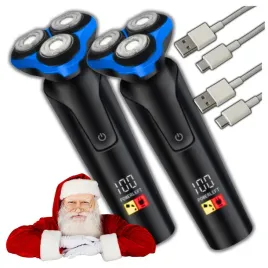 2x-golarka-elektryczna-meska-led-obrotowa-wodoodporna-szybkie-ladowanie