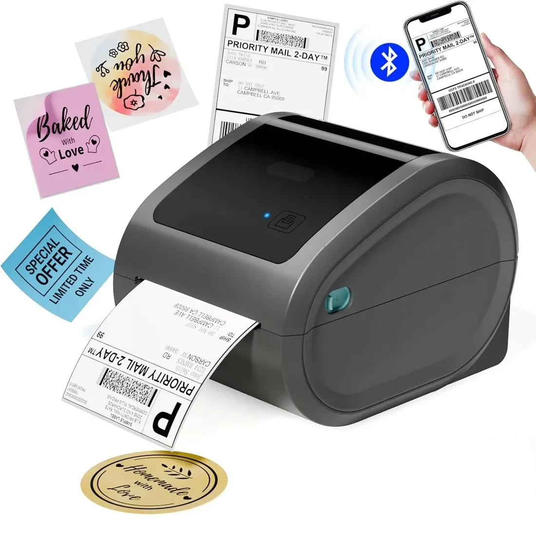 termiczna-drukarka-etykiet-label-printer-d520bt-usb-bluetooth-stan-powystawowy