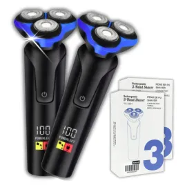 2x-golarka-elektryczna-meska-led-obrotowa-wodoodporna-szybkie-ladowanie