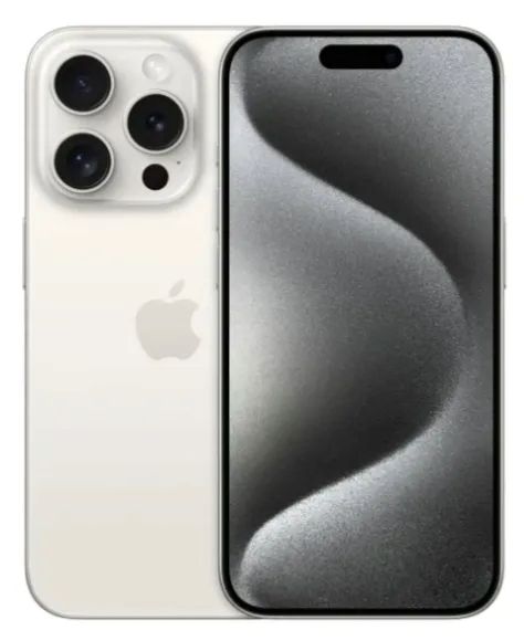 APPLE IPHONE 15 PRO 256GB BIAŁY | BATERIA 100% | GRATIS | ESIM + SIM