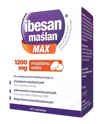 IBESAN Maślan MAX 1200 mg maślanu sodu 60 kapsułek