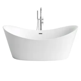 wanna-wolnostojaca-akrylowa-lezka-biala-rea-ferrano-150-cm-nowoczesna