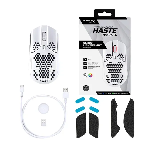 mysz-hyperx-pulsefire-haste-wireless-white-certyfikat-ce