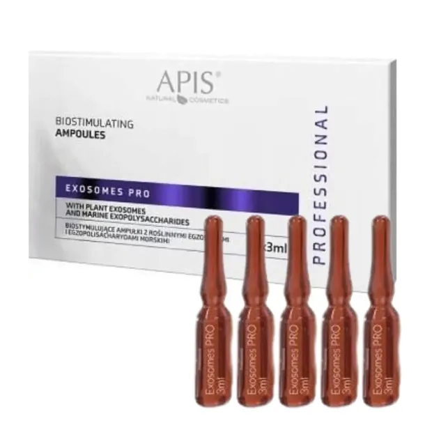 Apis Exosomes Pro BIOSTYMULUJĄCE Ampułki z Roślinnymi Egzosomami 5 x 3 ml