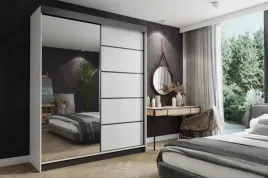 szafa-przesuwna-150-cm-z-lustrem-polkami-i-drazkiem-na-wieszaki-amo