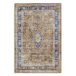 dywan-orientalny-do-salonu-200x290cm-pomaranczowo-kremowy-plasko-tkany