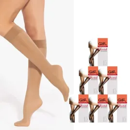 podkolanowki-bezuciskowe-gatta-stretch-uni-6-pack-12-par-kolor-beige