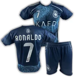 komplet-pilkarski-ronaldo-ai-nassr-koszulka-i-spodenki-r-152-cm