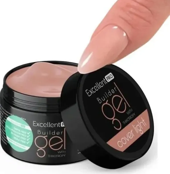 EXCELLENT PRO BUILDER GEL ŻEL BUDUJĄCY Z TIKSOTROPIĄ COVER LIGHT 50 g