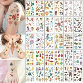 tatuaze-zmywalne-dla-dzieci-zwierzatka-syrenki-owoce-roboty-mix-30szt