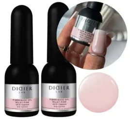 didier-lab-baza-hybrydowa-z-wloknami-fiber-base-milky-pink-10ml-2szt-zestaw