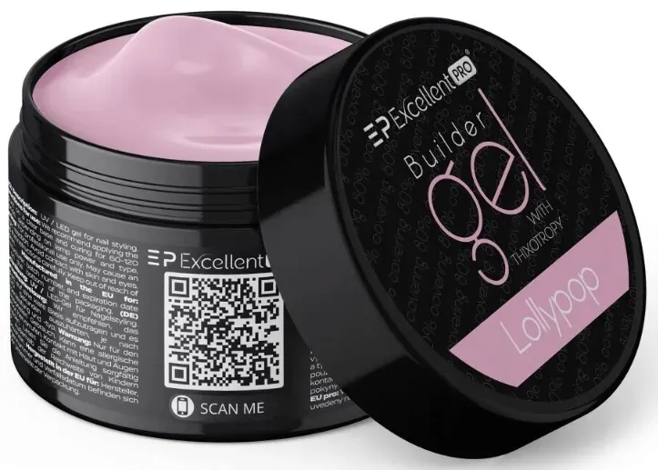 EXCELLENT PRO BUILDER GEL ŻEL BUDUJĄCY LOLLYPOP CUKIERKOWO RÓŻOWY 50 g