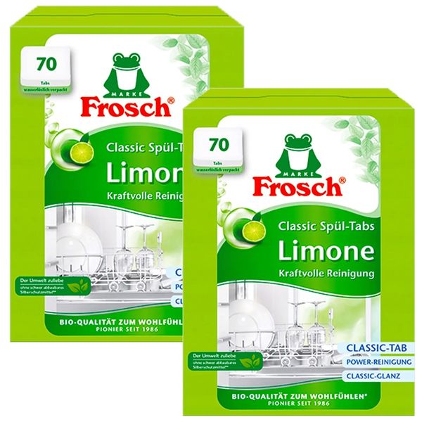 Tabletki Kapsułki Do Zmywarki Zmywarek Frosch Limonka 140 szt Niemieckie