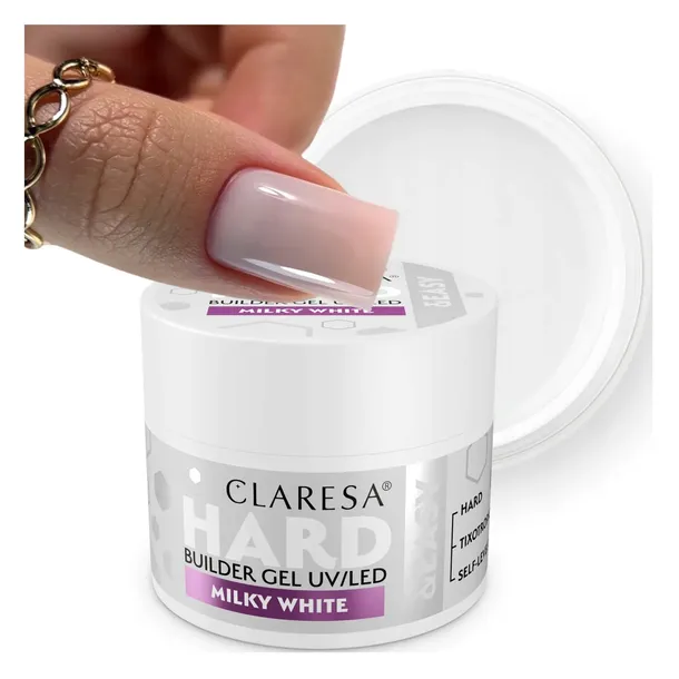 CLARESA ŻEL BUDUJĄCY HARD&EASY MILKY WHITE 45g