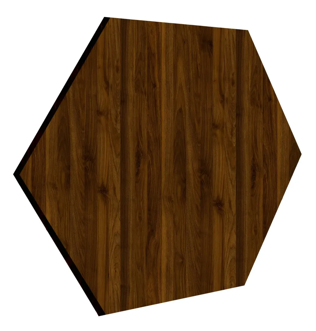 panele-scienne-lamele-mdf-heksagon-orzech