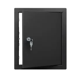 drzwiczki-rewizyjne-metalowe-25x30cm-czarne-na-klucz-inspekcyjne-serwisowe