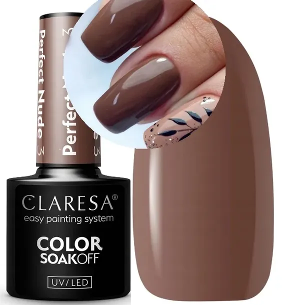 Claresa Lakier hybrydowy Perfect Nude 3 - 5g Brązo