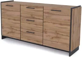 komoda-dwudrzwiowa-z-3-szufladami-szeroka-180-cm-dab-wotan-czarny-amino