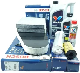 filtry-bosch-olej-5w30-plukanka-valvoline-bmw-518d-520d-525d-2-0d-n47