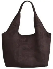 delaure-torebka-damska-shopper-a4-casual-zamsz-ciemna-czekolada