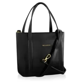 betlewski-torebka-damska-do-reki-na-ramie-czarna-zloty-zamek-blyskawiczny